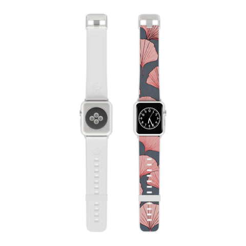Pink Ginkgo Apple Watch Band - Stylish Design for Women