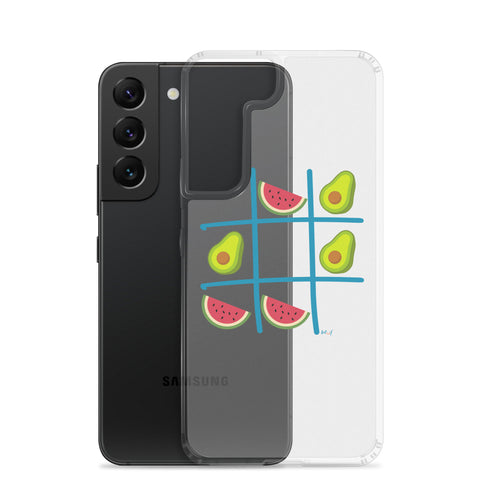 Tic Tac Toe Clear Case for Samsung®